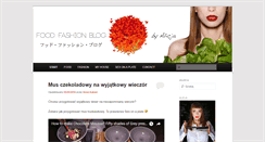 Desktop Screenshot of foodfashionblog.com