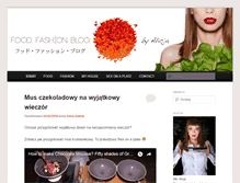 Tablet Screenshot of foodfashionblog.com